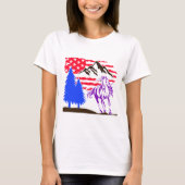 Wild Mountain Horse Galloping T-Shirt (Vorderseite)