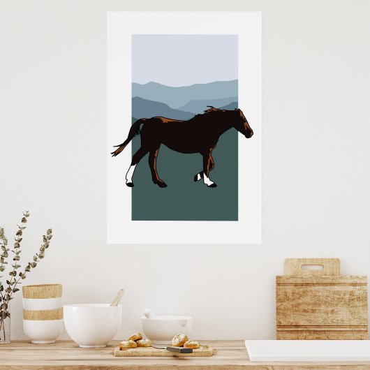 Wild Mountain Mare Poster (Küche)