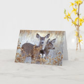 Wild Mule Deer Pair | Kalifornien Karte (Gelbe Blume)
