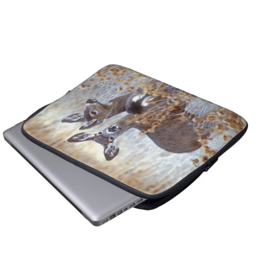 Wild Mule Deer Pair | Kalifornien Laptopschutzhülle (Vorne Knopf)