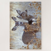 Wild Mule Deer Pair | Kalifornien Puzzle (Vertikal)