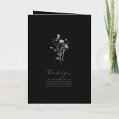 Wild Multicolor floral geflochtene Schwarze Hochze Programm (Rückseite)