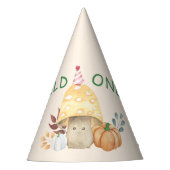 Wild Mushroom First Birthday Party Partyhütchen (Vorderseite)