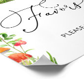 Wild Mushroom Forest Baby Shower Favoriten Poster (Ecke)