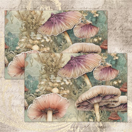 WILD MUSHROOM FOREST DECOUPAGE TISSUPAPIER SEIDENPAPIER