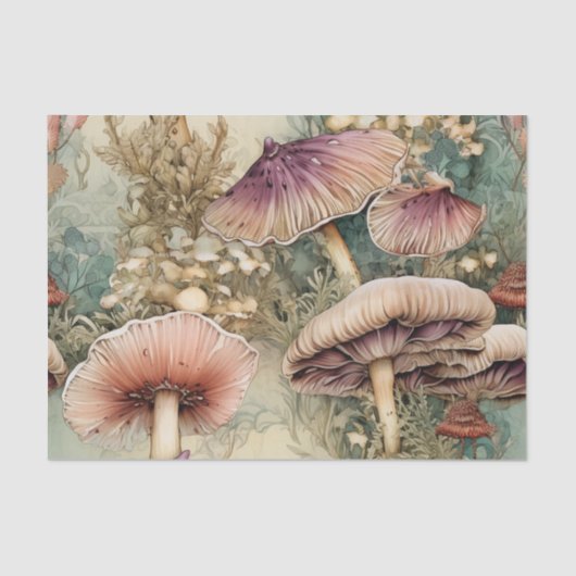 WILD MUSHROOM FOREST DECOUPAGE TISSUPAPIER SEIDENPAPIER (Vorderseite)
