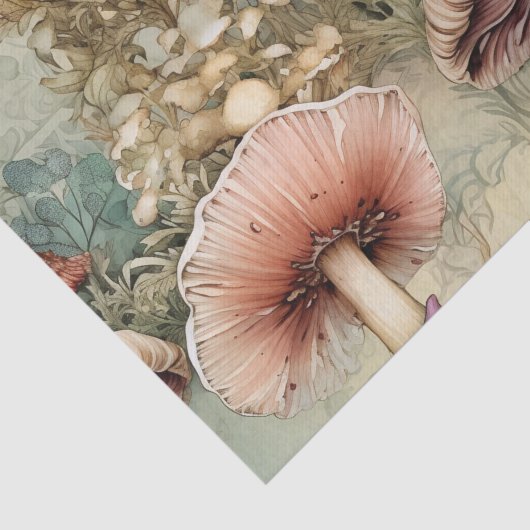 WILD MUSHROOM FOREST DECOUPAGE TISSUPAPIER SEIDENPAPIER (Ausschnitt)