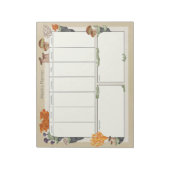 Wild Mushroom Medley Weekly Planner 8,5"x11" 50pg Notizblock (Rotiert)
