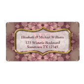 Wild Mushroom Monogram Large Address Labels (Vorne)