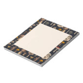 Wild Mushrooms auf grafischem schwarzem Notebook Notizblock (Rotiert)