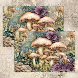 WILD MUSHROOMS DECOUPAGE TISSUPAPIER SEIDENPAPIER