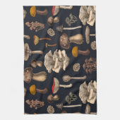 Wild Mushrooms on Grafit Geschirrtuch (Vertikal)