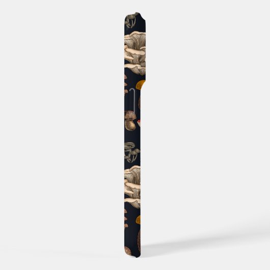 Wild Mushrooms on Grafit iPhone Hülle (Rechte Seite)