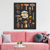 Wild Mushrooms on Grafit Leinwanddruck (Insitu (Wohnzimmer))