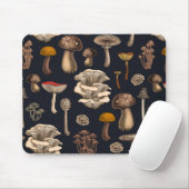 Wild Mushrooms on Grafit Mousepad (Mit Mouse)