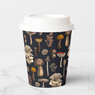 Wild Mushrooms on Grafit Pappbecher