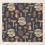 Wild Mushrooms on Grafit Schal<br><div class="desc">Verschiedene handgezeichnet Wildpilze, Vektormuster</div>