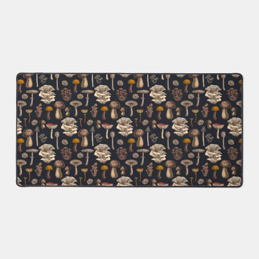 Wild Mushrooms on Grafit Schreibtischunterlage (Vorderseite)