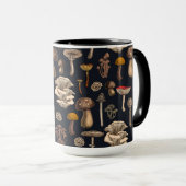 Wild Mushrooms on Grafit Tasse (VorderseiteRechts)