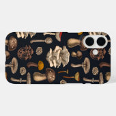Wild Mushrooms on graphite black Case-Mate iPhone Hülle (Rückseite (Horizontal))