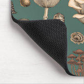 Wild Mushrooms on pine green Mousepad (Ecke)