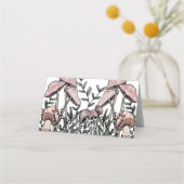 Wild Mushrooms Platzkarte (Vorderseite)