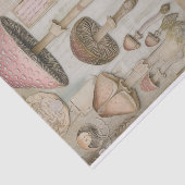 WILD MUSHROOMS POSTER DECOUPAGE SEIDENPAPIER (Ausschnitt)