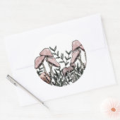 Wild Mushrooms Runder Aufkleber (Umschlag)