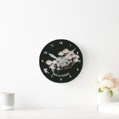Wild Mushrooms Woodland Personalized Runde Wanduhr (Zuhause)