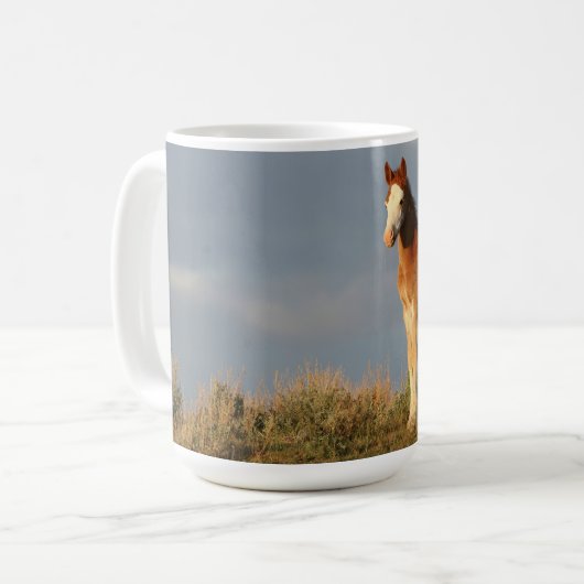 Wild Mustang Colt Beverage Tasse (Vorderseite Links)