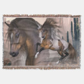 Wild Mustang Horse Decke (Vorderseite)