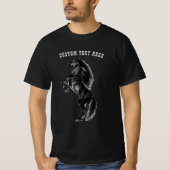Wild Mustang Horse T - Shirt mit benutzerdefiniert (Vorderseite)