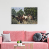 Wild Mustang Horses 2 Leinwanddruck (Insitu (Wohnzimmer))