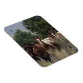 Wild Mustang Horses 2 Magnet (Rechte Seite)