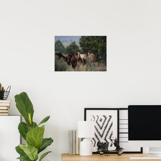 Wild Mustang Horses 2 Poster (Heimbüro)