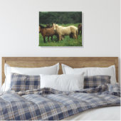 Wild Mustang Horses 4 Leinwanddruck (Insitu (Schlafzimmer))