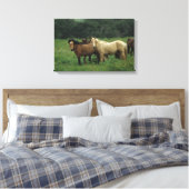 Wild Mustang Horses 4 Leinwanddruck (Insitu (Schlafzimmer))