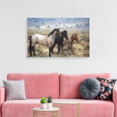 Wild Mustang Horses 5 Leinwanddruck (Insitu (Wohnzimmer))