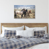 Wild Mustang Horses 5 Leinwanddruck (Insitu (Schlafzimmer))