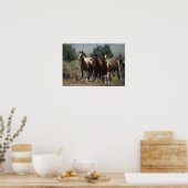 Wild Mustang Horses 7 Poster (Küche)