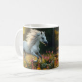 Wild Mustang Horses Equestrian Wild West Kaffeetasse (Vorderseite Links)