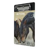 Wild Mustang Horses Mini Clipboard School Klemmbrett (Gewinkelt2)