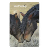 Wild Mustang Horses Mini Clipboard School Mini Klemmbrett (Rückseite)