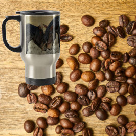 Wild Mustang Horses Nuzzling Travel Mug 14 Unzen Reisebecher