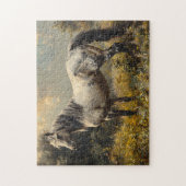 Wild Mustang Landschaftsmalerei Puzzle (Vertikal)