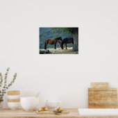 Wild Mustang Mare & Foal Poster (Küche)