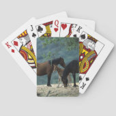 Wild Mustang Mare & Foal Spielkarten (Rückseite)