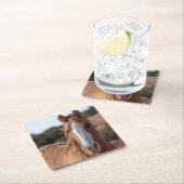 Wild Mustang Rechteckiger Pappuntersetzer (Vor Ort)