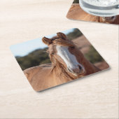 Wild Mustang Rechteckiger Pappuntersetzer (angewinkelt)