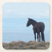 Wild Mustang Rechteckiger Pappuntersetzer (Vorderseite)